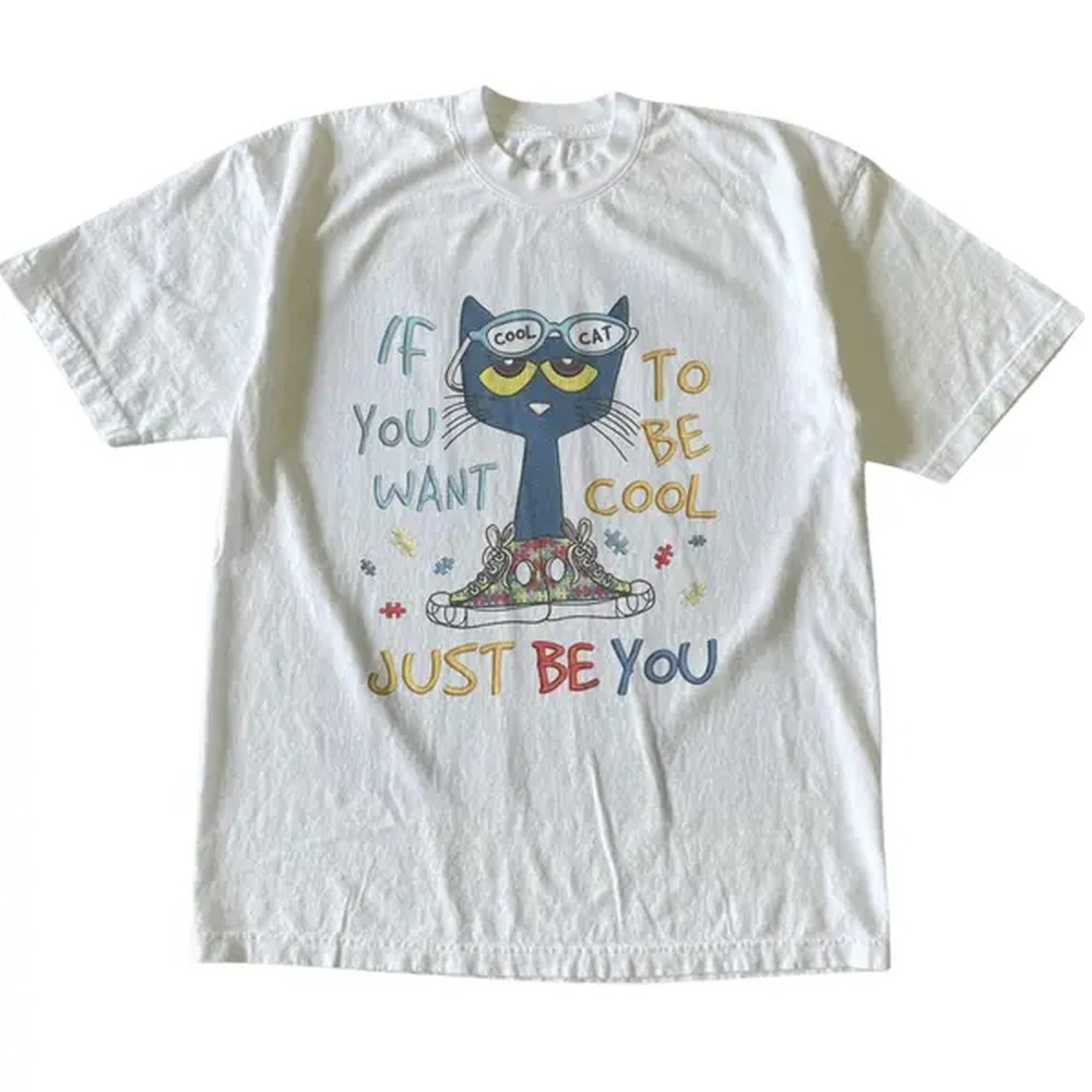 Street Fashion Types - クールになりたいなら、自分らしくいこう ピート・キャットTシャツ、アニマルTシャツ、カートゥーンTシャツ、ギフトシャツ、ユニセックスヴィンテージグラフィックTシャツ、ゴシックグランジY2Kエモシーンアミティアフリクションスタイル服、メンズ・レディースストリートウェア