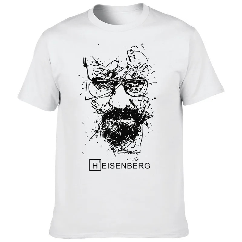 Street Fashion China Models - 2025 新モデル 2022 ヨーロッパとアメリカのクリエイティブハイゼンベルク Tシャツテレビシリーズプリントメンズストリートファッション Tシャツカジュアル
