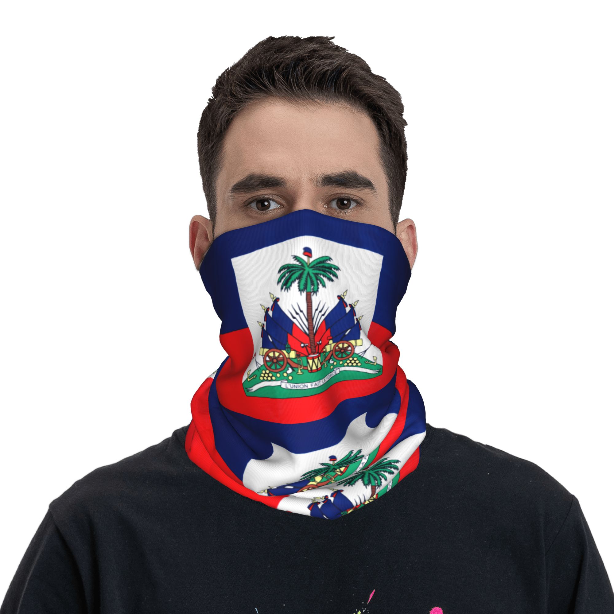 Balaclava Face Mask - アウトドアスポーツバラクラバハイチ国旗自転車マスクソフトバイクフェイスマスクおしゃれな狩猟釣り日焼け止めネックゲイター