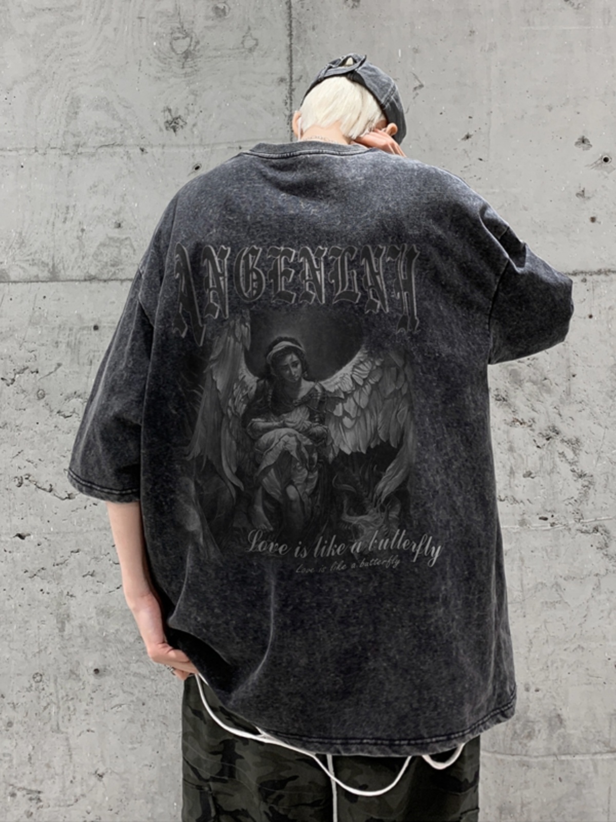 Street Fashion Types - ヨーロッパ系アメリカ人のファッションプラスサイズ Tシャツ女性ゴシックスタイルレタープリントトップス女性 2024 夏の新ヒップホップ大きいサイズ Tシャツ
