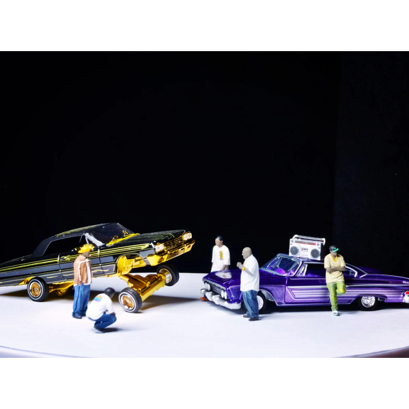 Street Fashion Guys - 1/64 樹脂塗装済み 3D 印刷西海岸ヒップホップシリーズファッションライフ Colol Guys