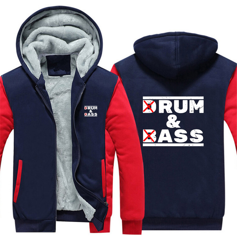 Street Fashion Quotes - ドラム＆ベース愛好家向け「Rum & Ass」面白い名言入りメンズダウンコットンジャケット、ファッショナブルなカラーブロック、暖かく厚手、トレンドのハイストリートスタイル、フード付きコート