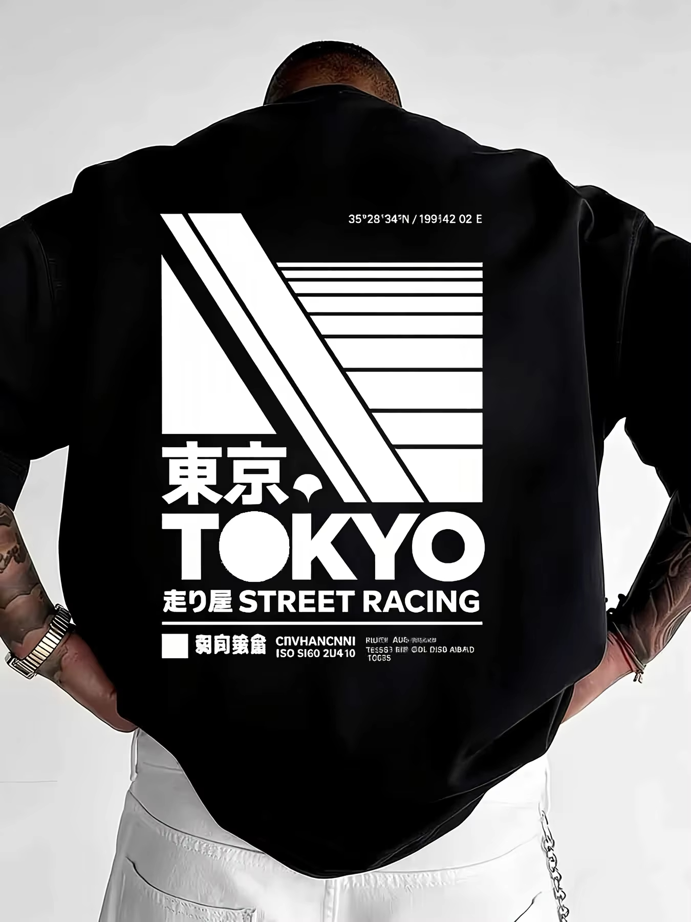 Street Fashion In Tokyo - 日本の東京ストリートスタイルプリントTシャツ Y2Kストリートウェアファッション コットン メンズ＆レディースTシャツ 夏用 通気性