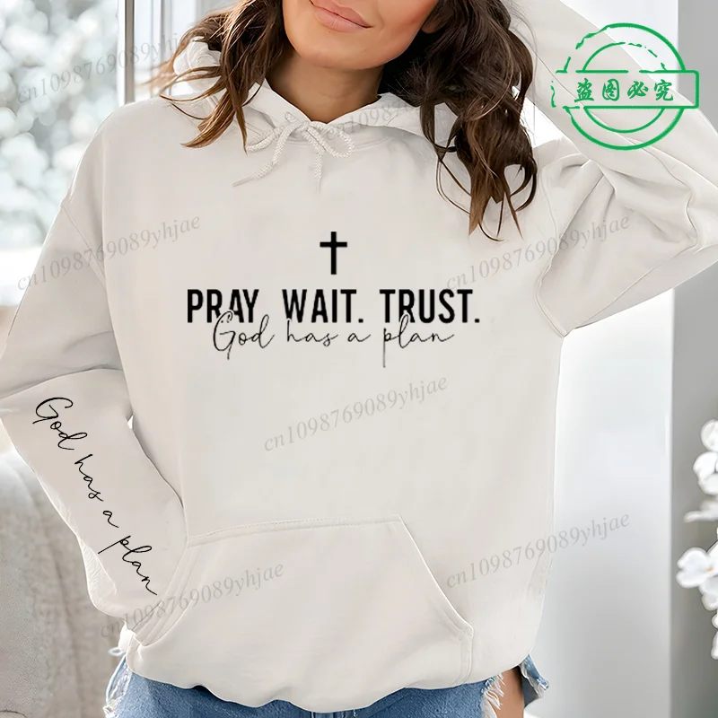 Street Fashion Quotes - トレンディなクリスチャン引用プリントスウェット女性のファッションオールマッチストリートパーカーカジュアルパーカー感動プルオーバー服