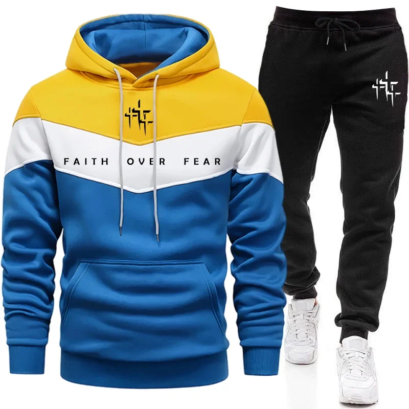 Faith Over Fear メンズ トラックスーツ フー - Street Fashion Male のレビューと価格