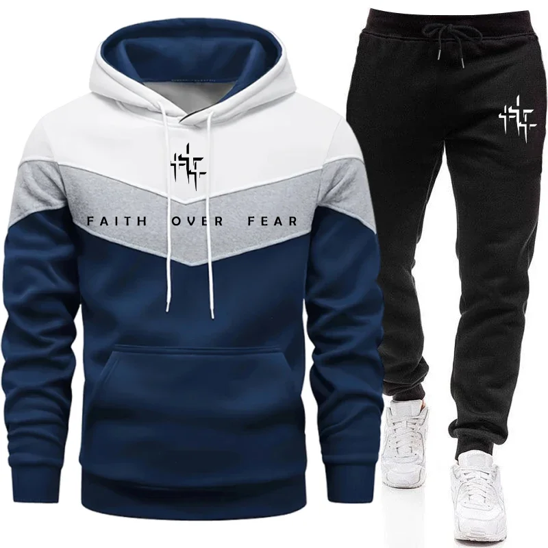 Faith Over Fear メンズ トラックスーツ フー - Street Fashion Male のレビューと価格