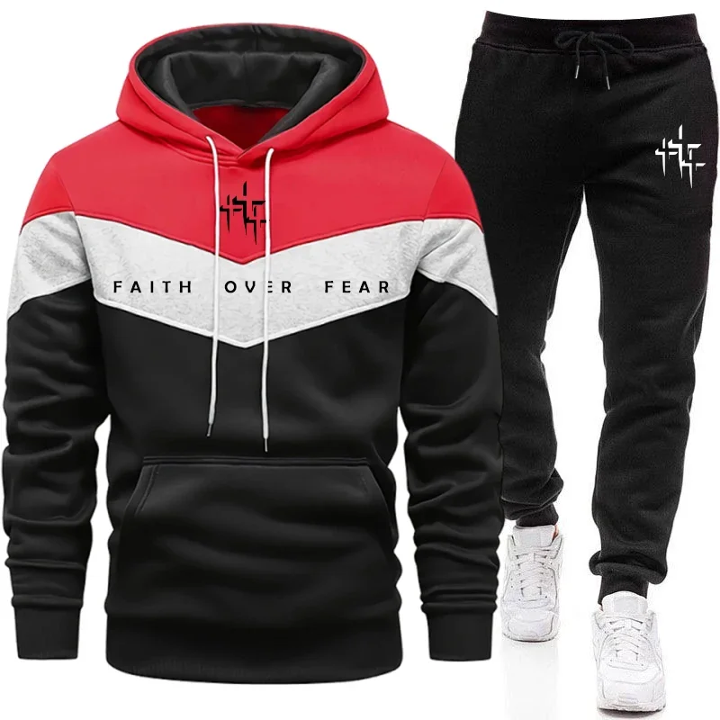 Faith Over Fear メンズ トラックスーツ フー - Street Fashion Male のレビューと価格