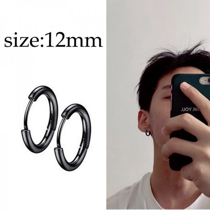 1個入り メンズ パンク ステンレス チタン スタッドピアス - Street Fashion Earrings のレビューと価格