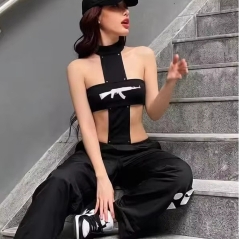 セクシーなY2Kストリートウェア、ファッショナブルなパンクガ - Street Fashion China Girl のレビューと価格