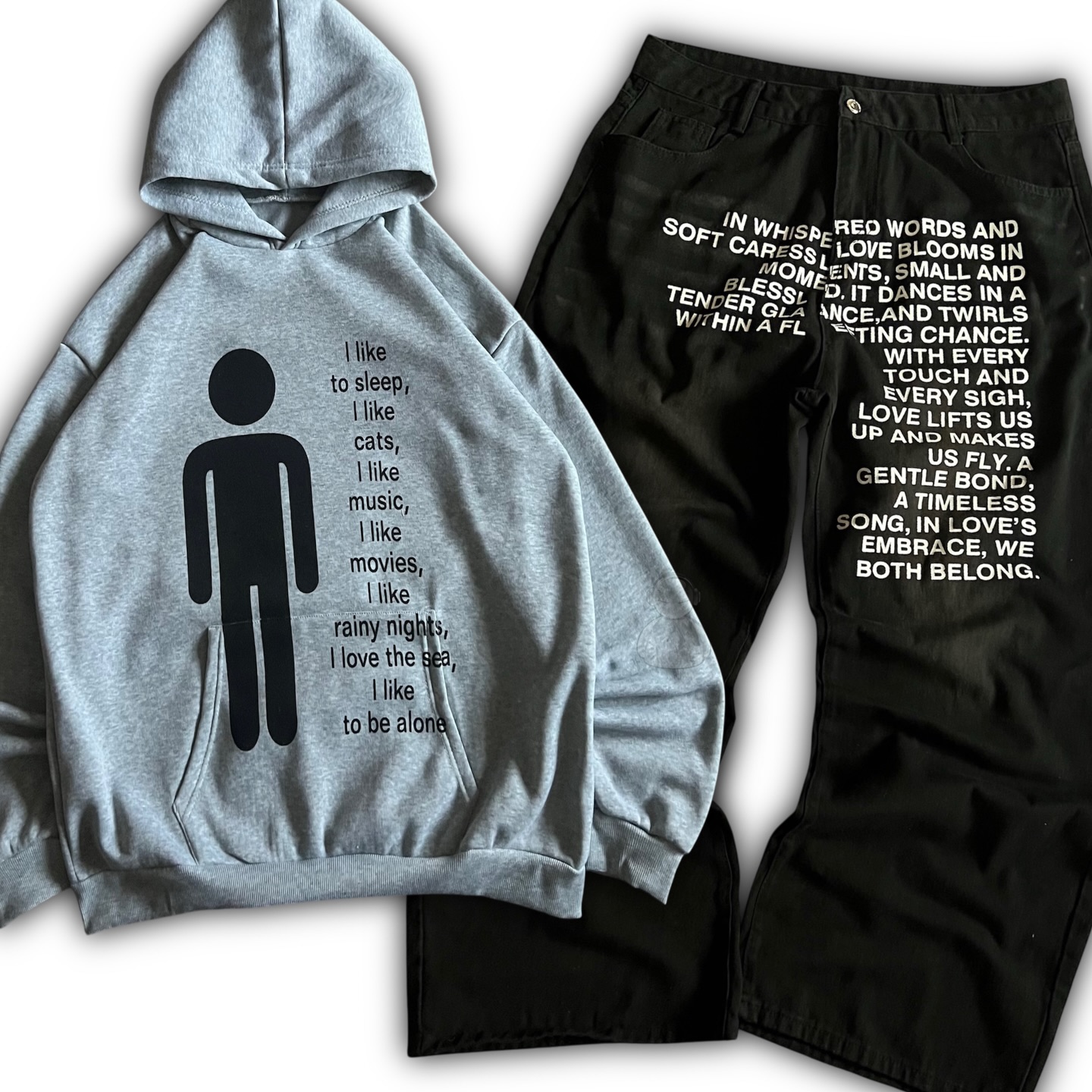 アメリカンパターンレタージーンズ Y2K メンズパーカーセッ - Street Fashion Women のレビューと価格