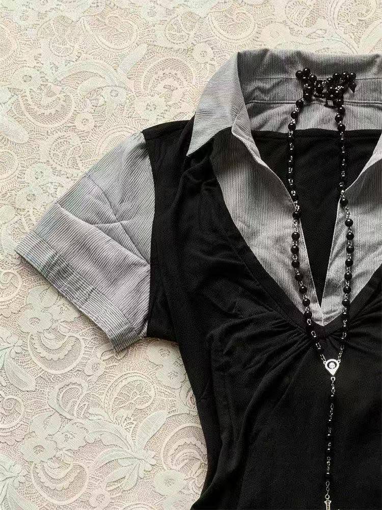 フェアリーグランジ風Tシャツ レディース ヴィンテージ風フリ - Street Fashion In Japan のレビューと価格