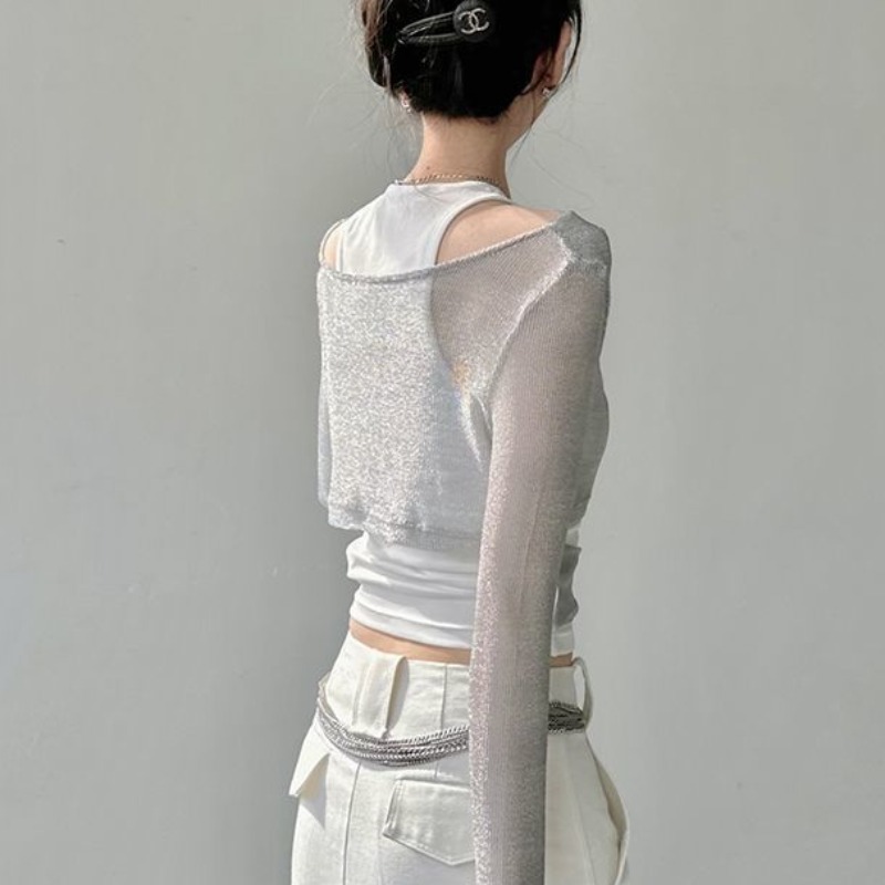 女性用のミニマリストスリムエンボスセット,透明なタンクトップ - Street Fashion China Girl のレビューと価格