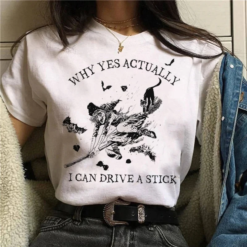女性のための漫画のハロウィーンの猫のプリントTシャツ,通気性 - Street Fashion Asian のレビューと価格