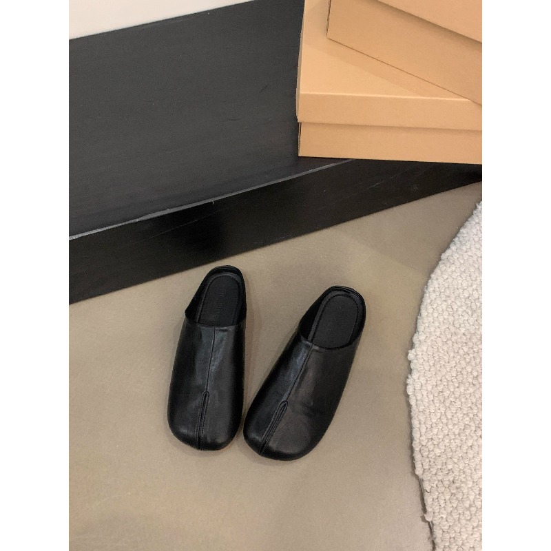 新しいファッション足袋忍者フラットシューズレザー分割つま先フ - Street Fashion Lady のレビューと価格