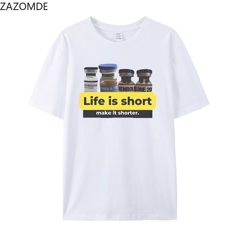 ZAZOMDE ヴィンテージ面白い引用プリント Tシャツ L - Street Style Fashion Quotes のレビューと価格