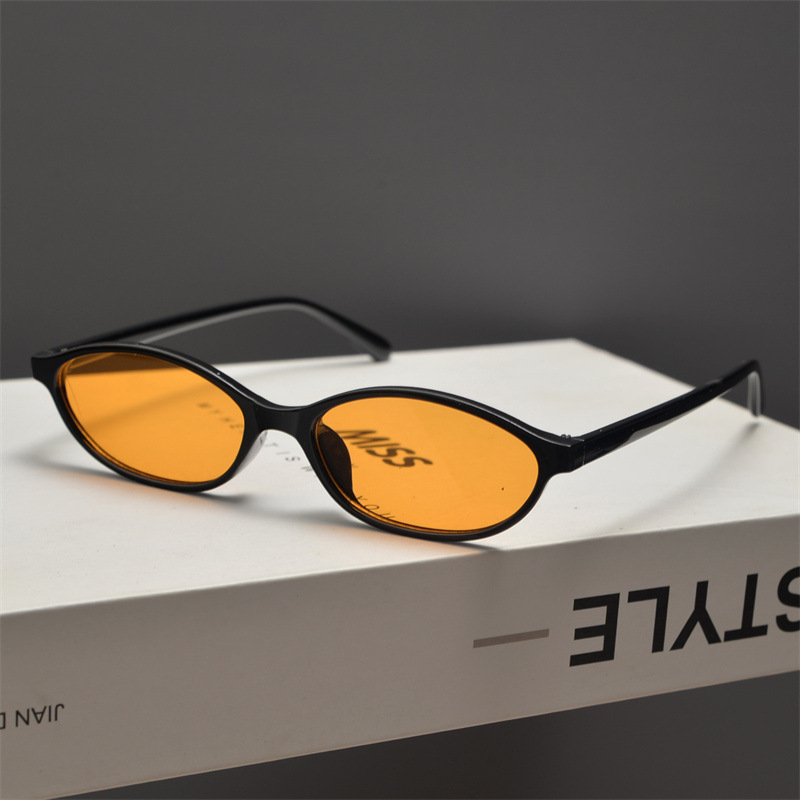 新しいレトロオーバルキャットアイサングラス女性用 Y2k ト - Street Fashion Glasses のレビューと価格
