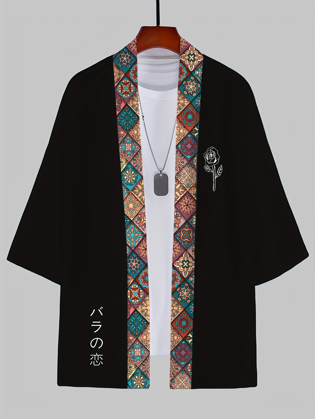 2026年夏メンズ着物3Dプリントデザイン通気性軽量カジュア - Street Fashion Kimono のレビューと価格