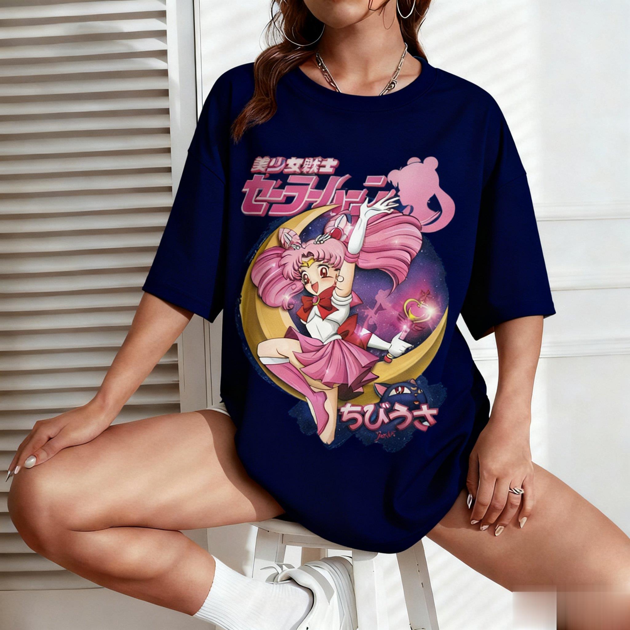 美少女戦士セーラームーンアニメプリント男性女性 Tシャツ日本 - Street Fashion In Japan のレビューと価格