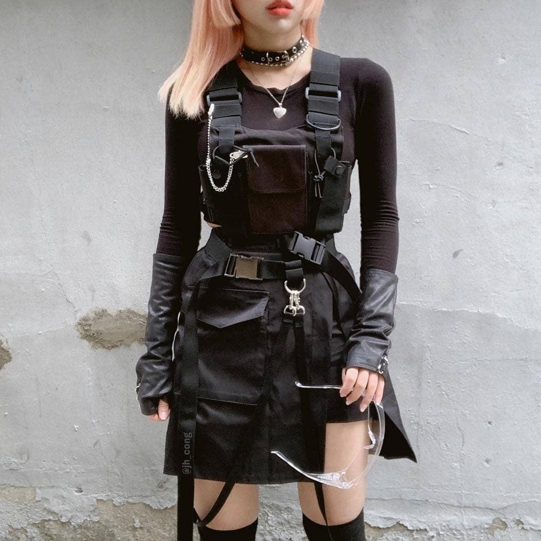 機能的なタクティカルチェストバッグ レディース ファッション - Street Fashion Types のレビューと価格