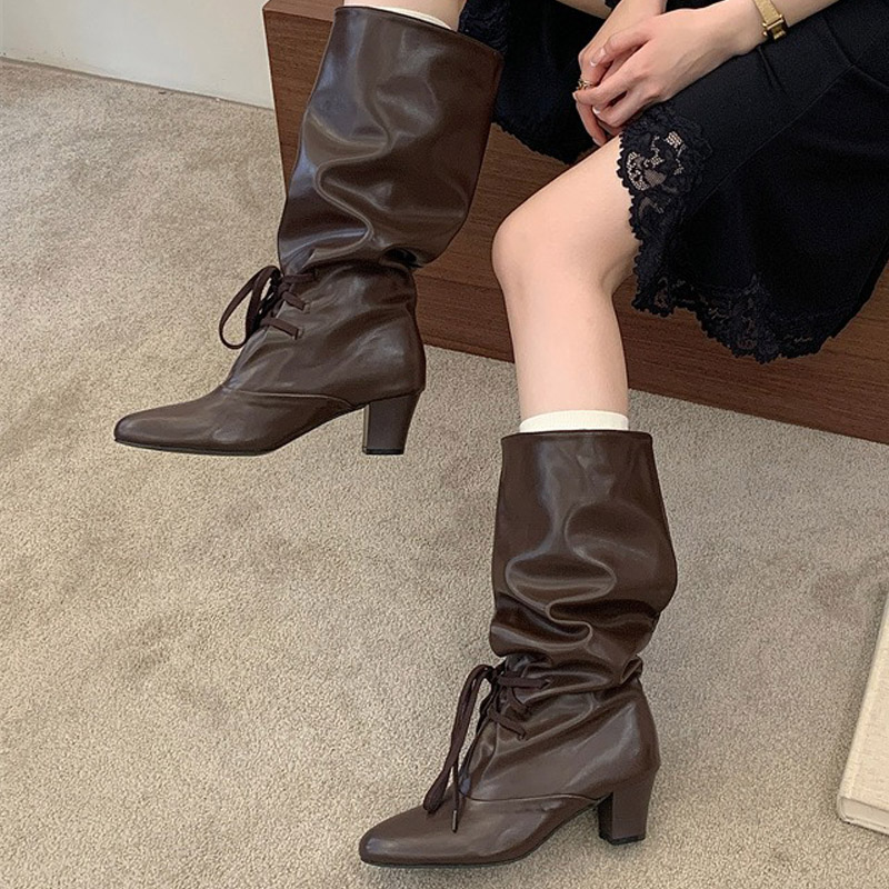 Eilyken 冬のファッションレースアップ女性ニーハイモダ - Street Fashion Lady のレビューと価格