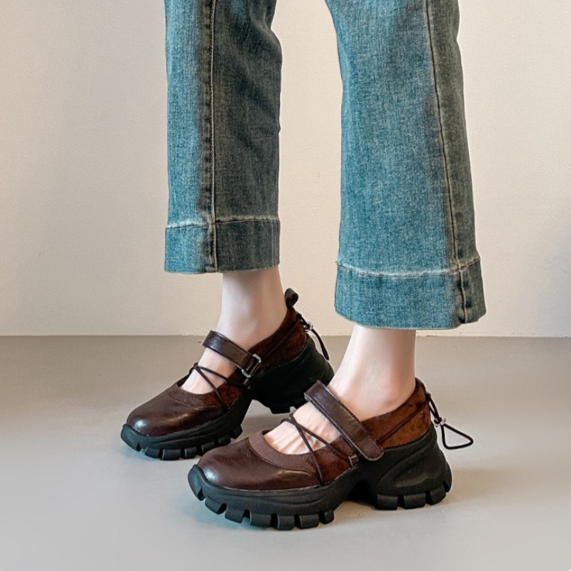 新しいレトロバレエメリージェーンシューズファッションソフトソ - Street Fashion Women のレビューと価格
