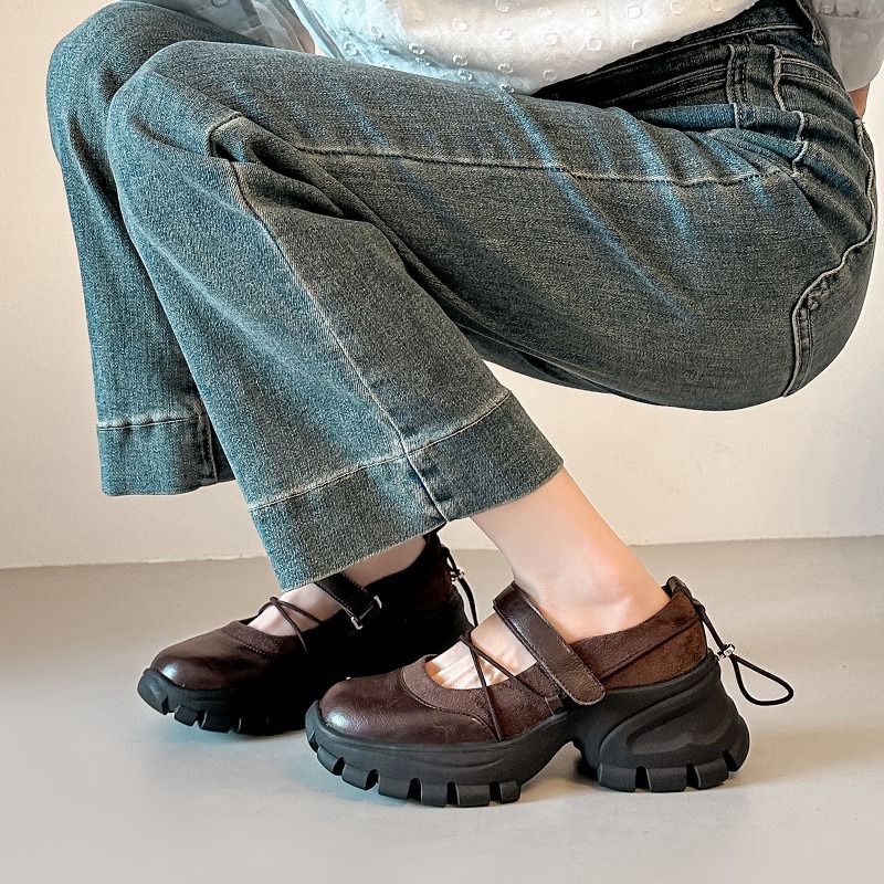 新しいレトロバレエメリージェーンシューズファッションソフトソ - Street Fashion Women のレビューと価格