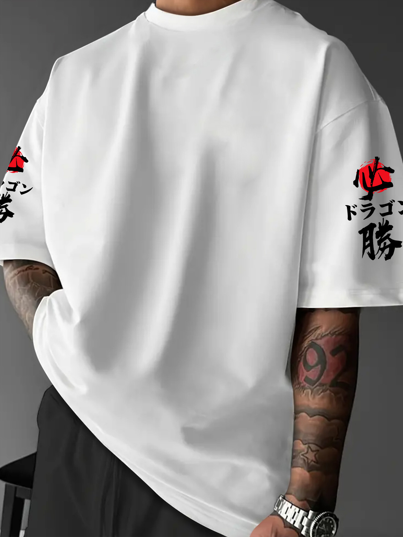 新しいメンズサマー Tシャツストリートファッション東京ブラッ - Street Fashion In Tokyo のレビューと価格
