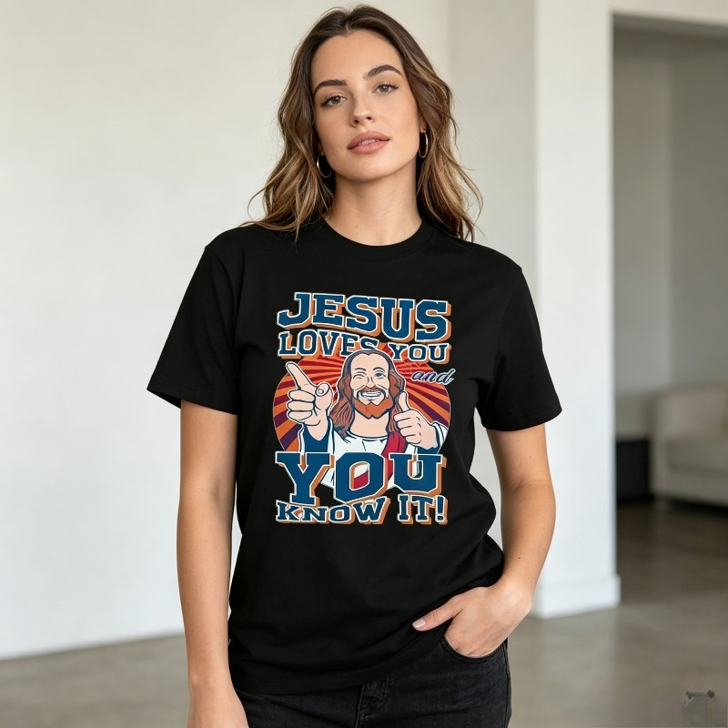 キリスト教信仰をテーマにしたTシャツ 楽しいイエスの名言プリ - Street Style Fashion Quotes のレビューと価格