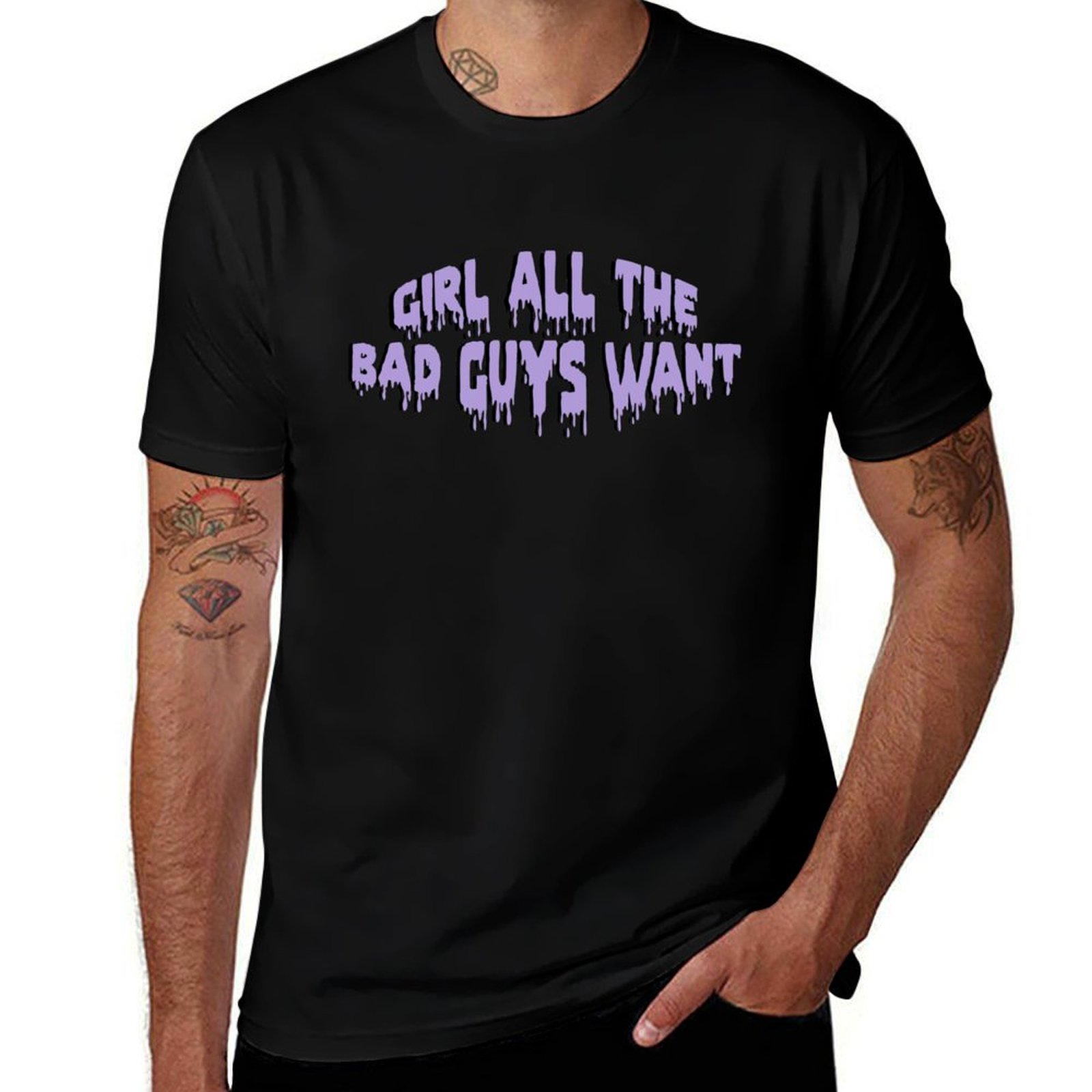 ガール・オール・ザ・バッド・ガイズ・ワント Tシャツ ストリ - Street Fashion Guys のレビューと価格