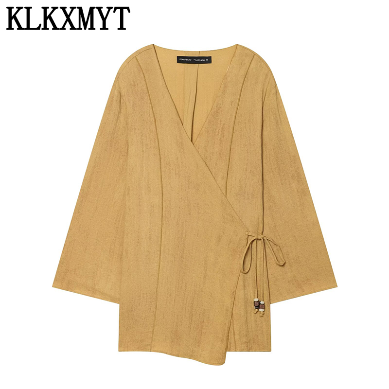 KLKXMYT ストリートファッション着物風シャツ 2ピース - Street Fashion Kimono のレビューと価格
