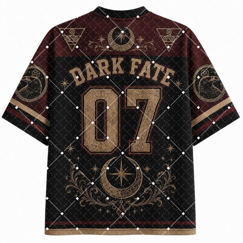 ダークフェイト ウィッチ レイヴン プリント Vネック ジャ - Street Fashion Types のレビューと価格