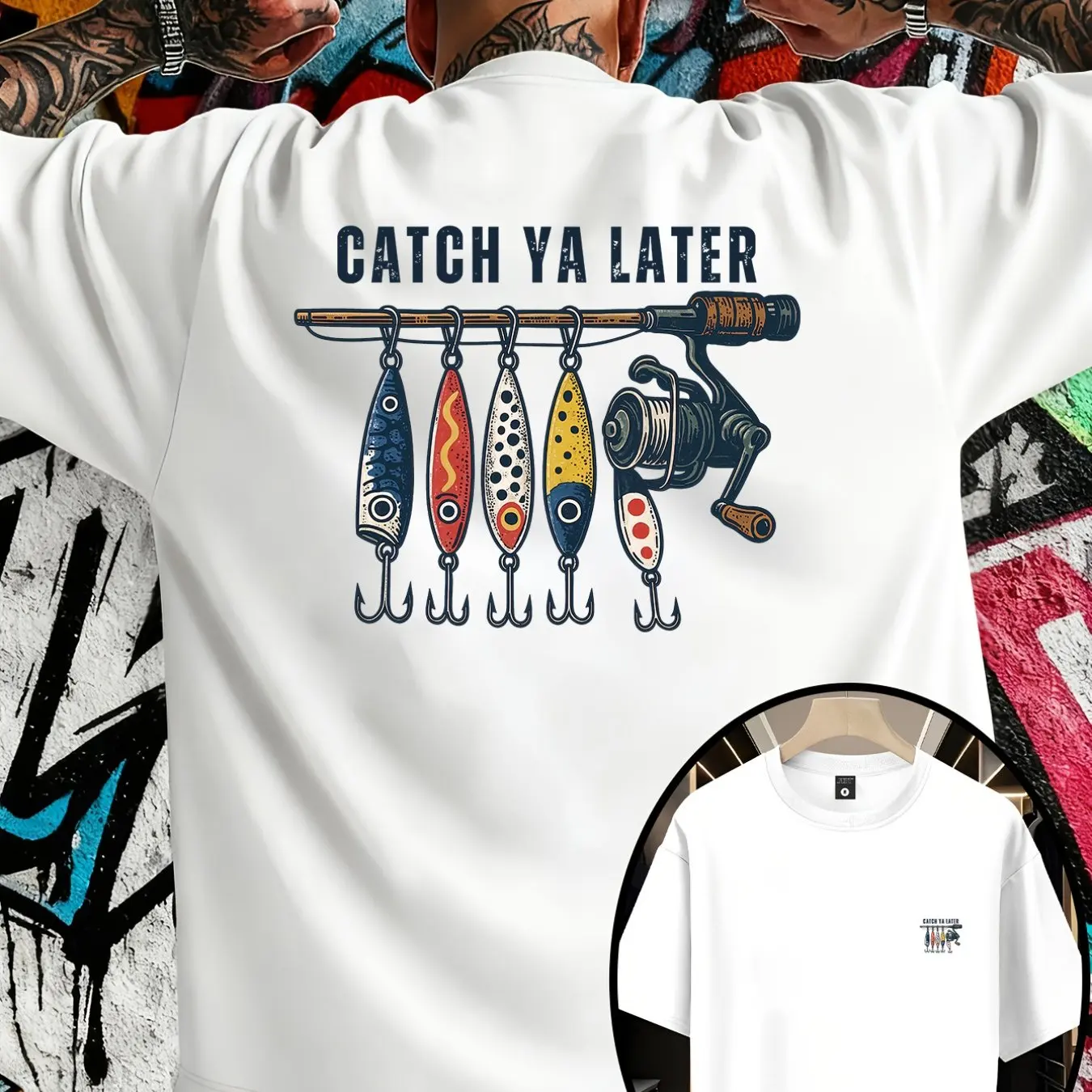 2026 夏メンズ Catch Ya Later Fishi - Street Style Fashion Quotes のレビューと価格