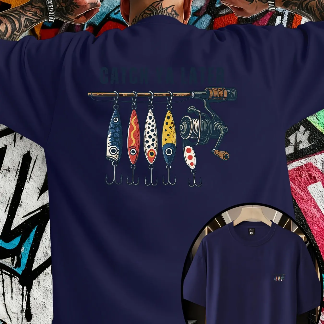 2026 夏メンズ Catch Ya Later Fishi - Street Style Fashion Quotes のレビューと価格
