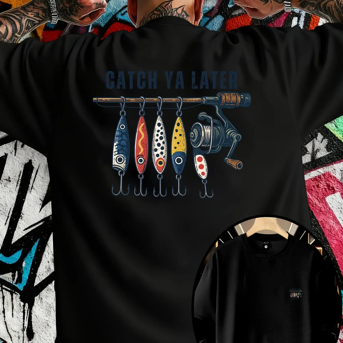 2026 夏メンズ Catch Ya Later Fishi - Street Style Fashion Quotes のレビューと価格