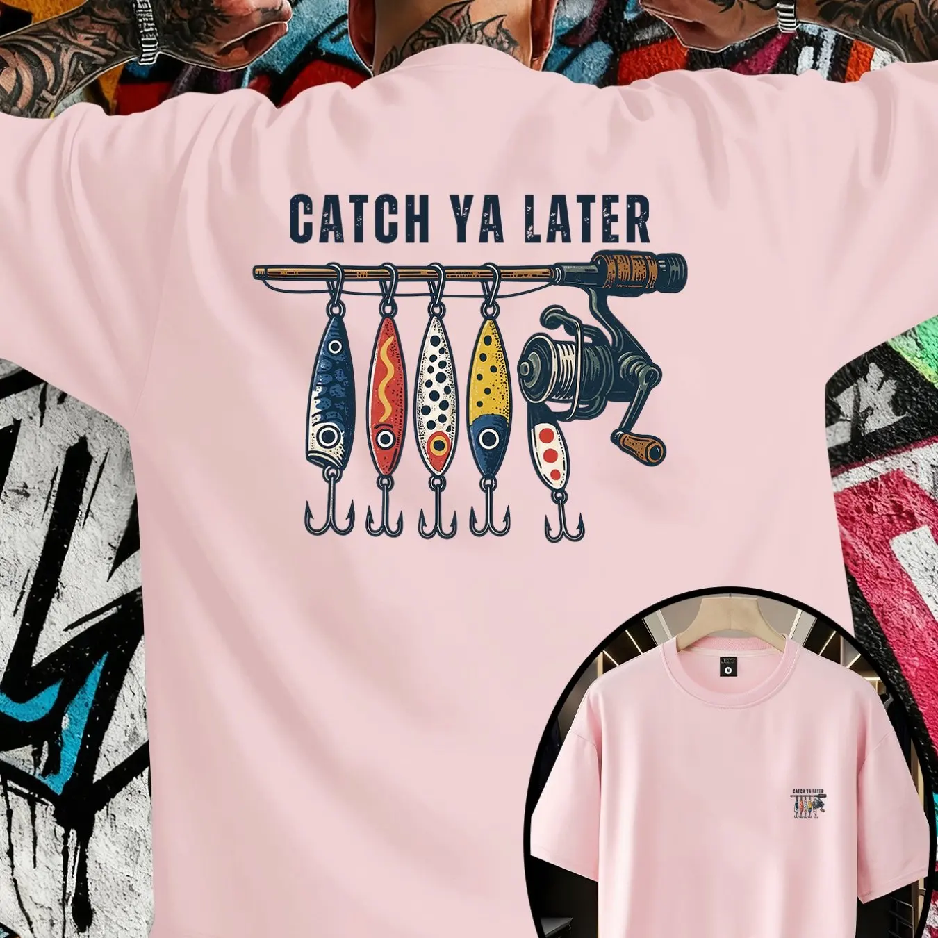 2026 夏メンズ Catch Ya Later Fishi - Street Style Fashion Quotes のレビューと価格