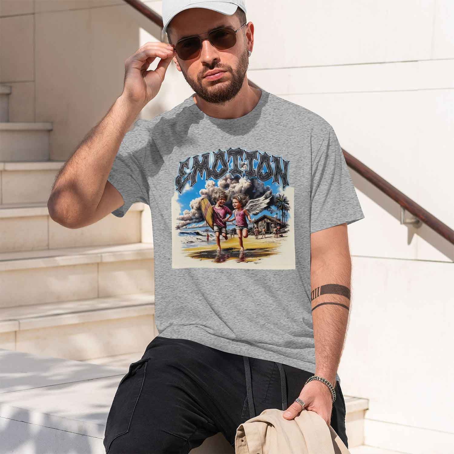 夏の新作メンズ Tシャツ レターパターンプリント ストリート - Street Fashion China Models のレビューと価格