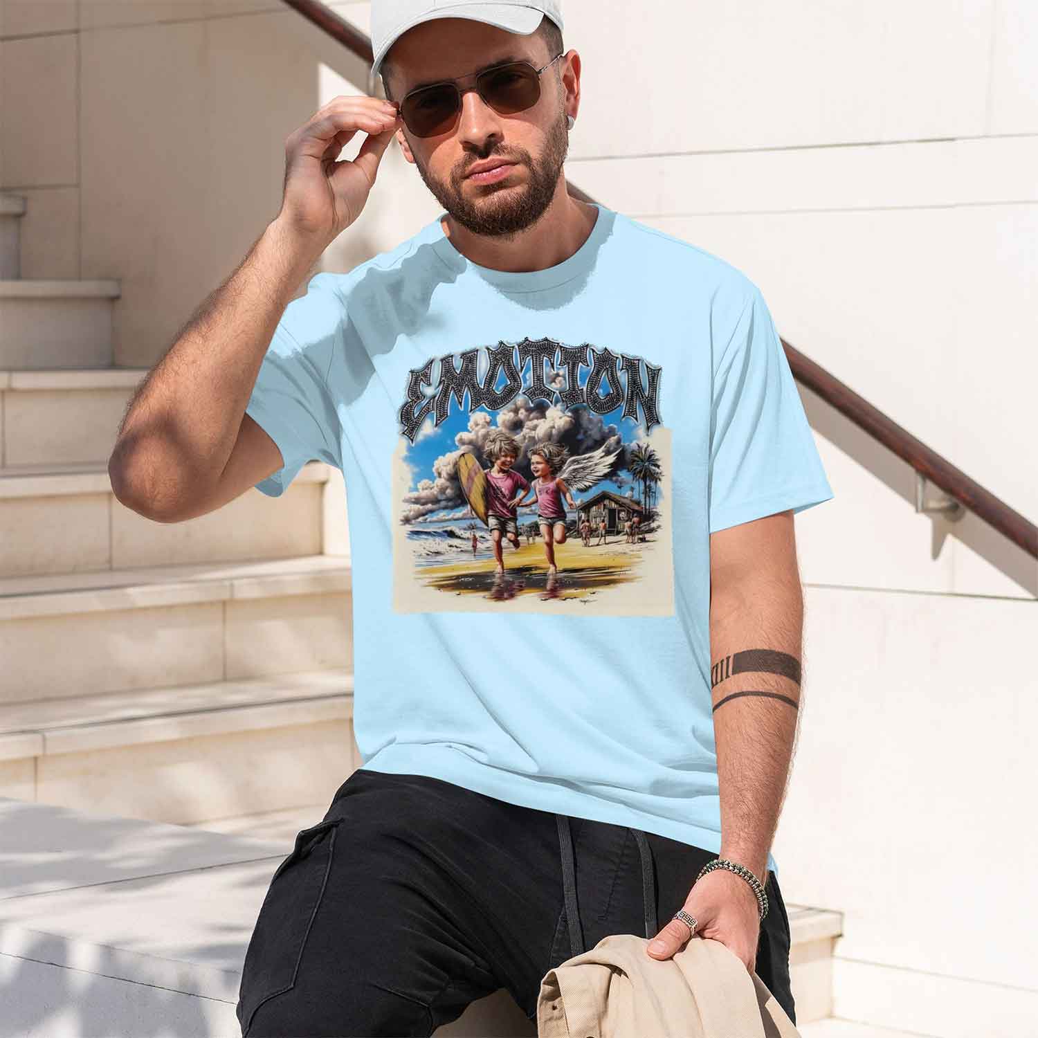 夏の新作メンズ Tシャツ レターパターンプリント ストリート - Street Fashion China Models のレビューと価格
