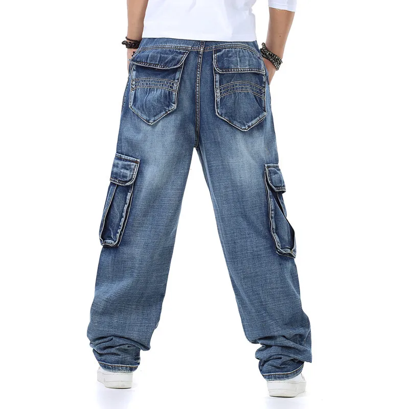 メンズだぶだぶのジーンズ春と秋の新ファットガイ大きいサイズの - Street Fashion Guys のレビューと価格