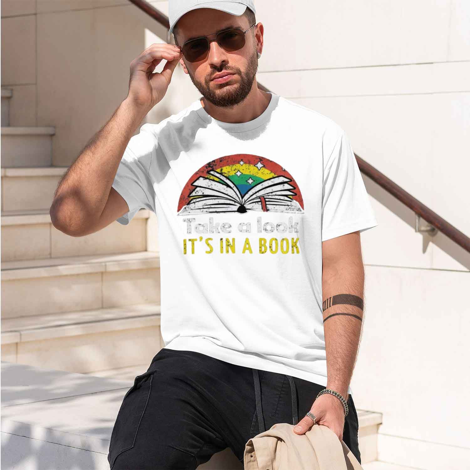 ブックグールシャツ レトロ読書好きTシャツ 恋人へのギフト  - Street Fashion China Models のレビューと価格