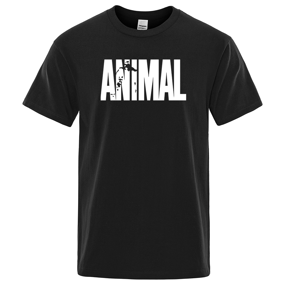アジアサイズファッションアニマルレタープリントメンズTシャツ - Street Fashion Asian のレビューと価格