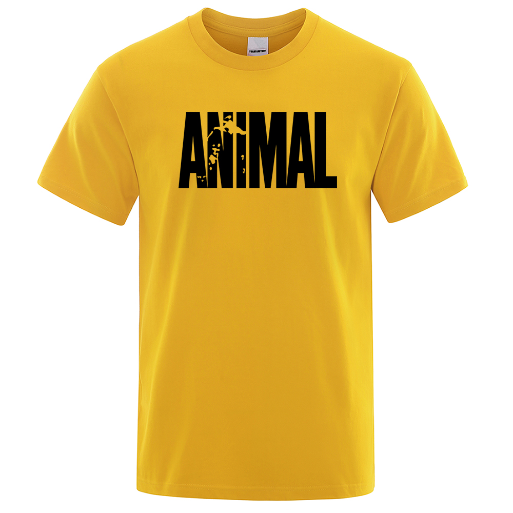 アジアサイズファッションアニマルレタープリントメンズTシャツ - Street Fashion Asian のレビューと価格