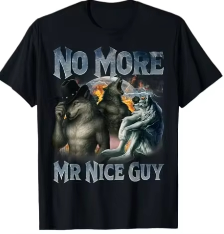 もうお人好しはやめろ！面白いアルファウルフのミーム、狂気の連 - Street Fashion Guys のレビューと価格