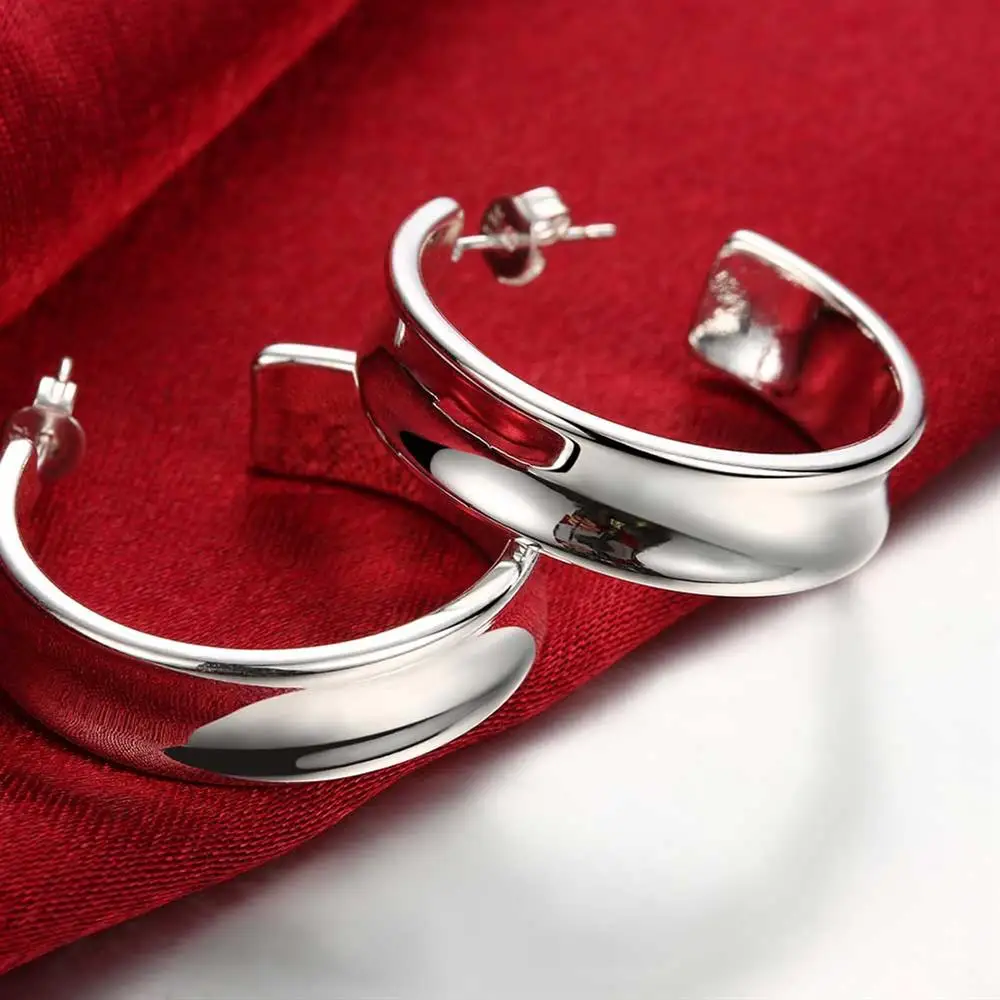 925スターリングシルバーの女性用イヤリング,美しいストリー - Street Fashion Earrings のレビューと価格