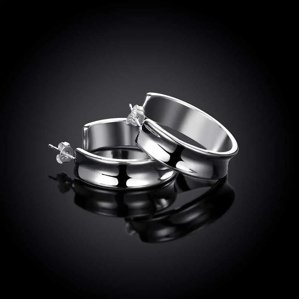 925スターリングシルバーの女性用イヤリング,美しいストリー - Street Fashion Earrings のレビューと価格
