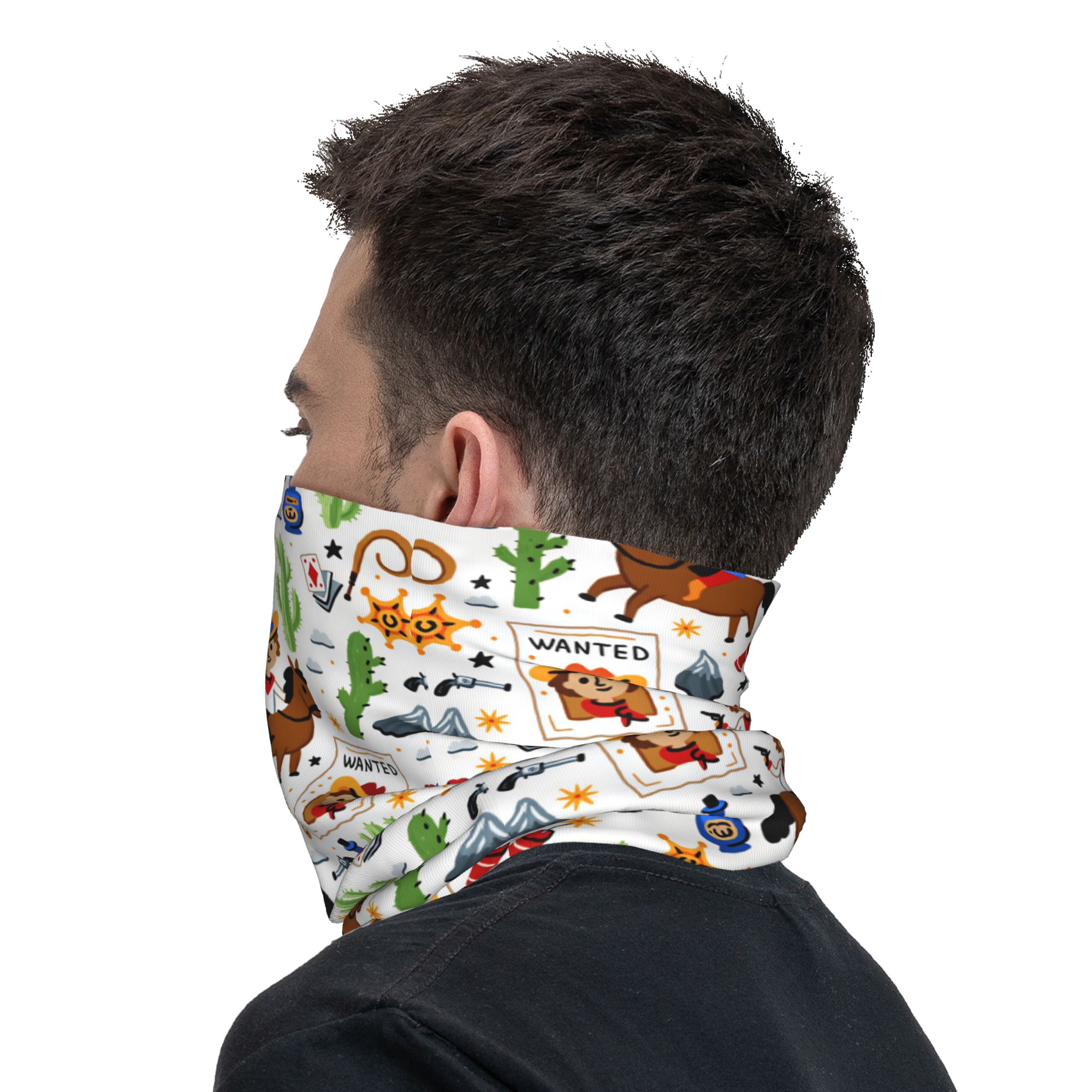 漫画キッズウエスタンカウボーイバラクラバ狩猟釣りサイクリング - Balaclava Face Mask のレビューと価格
