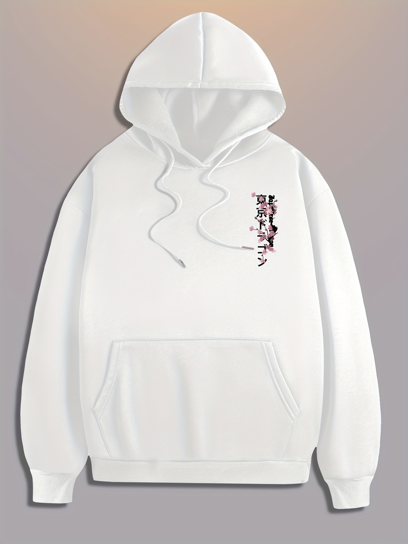 メンズヒップホップスポーツパーカー美的日本龍桜柄プリントレト - Street Fashion Asian のレビューと価格