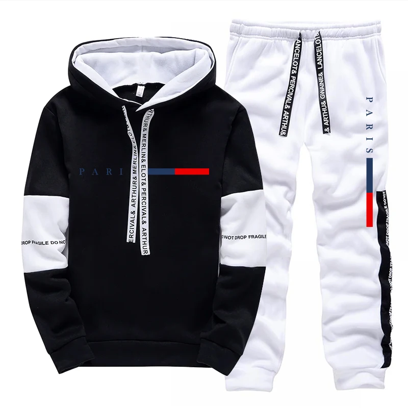 メンズセット/パーカー/パンツ パリファッション 秋冬 カジ - Street Fashion Male のレビューと価格