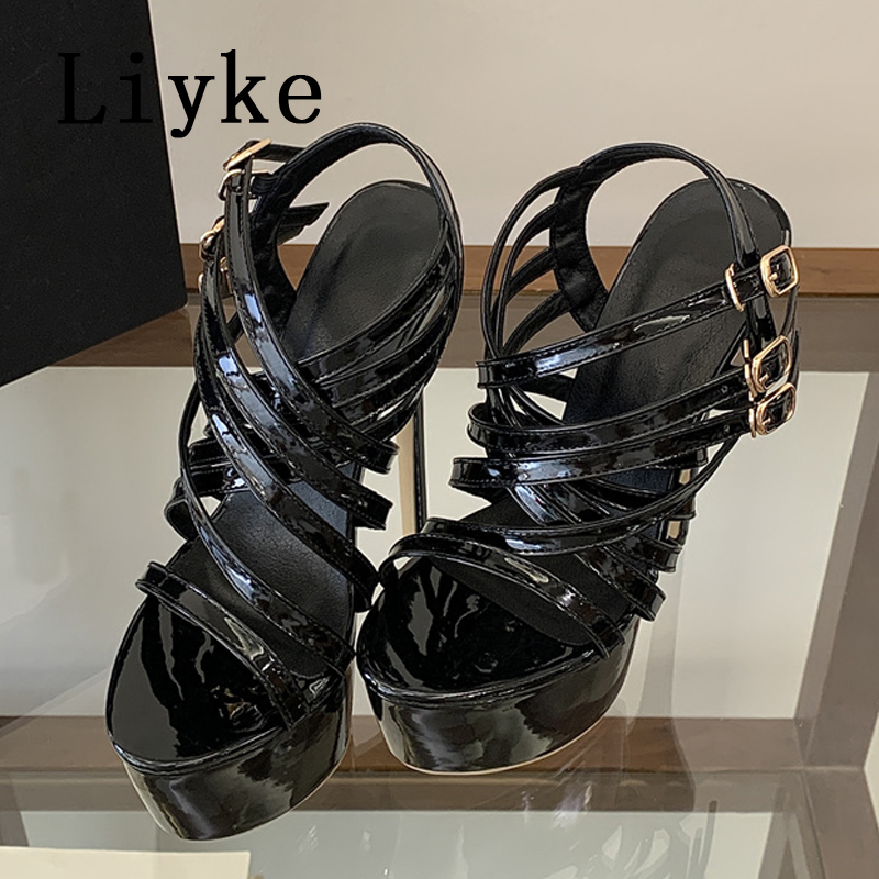 Liyke サマー 17CM スーパーハイヒール サンダル  - Street Fashion Lady のレビューと価格