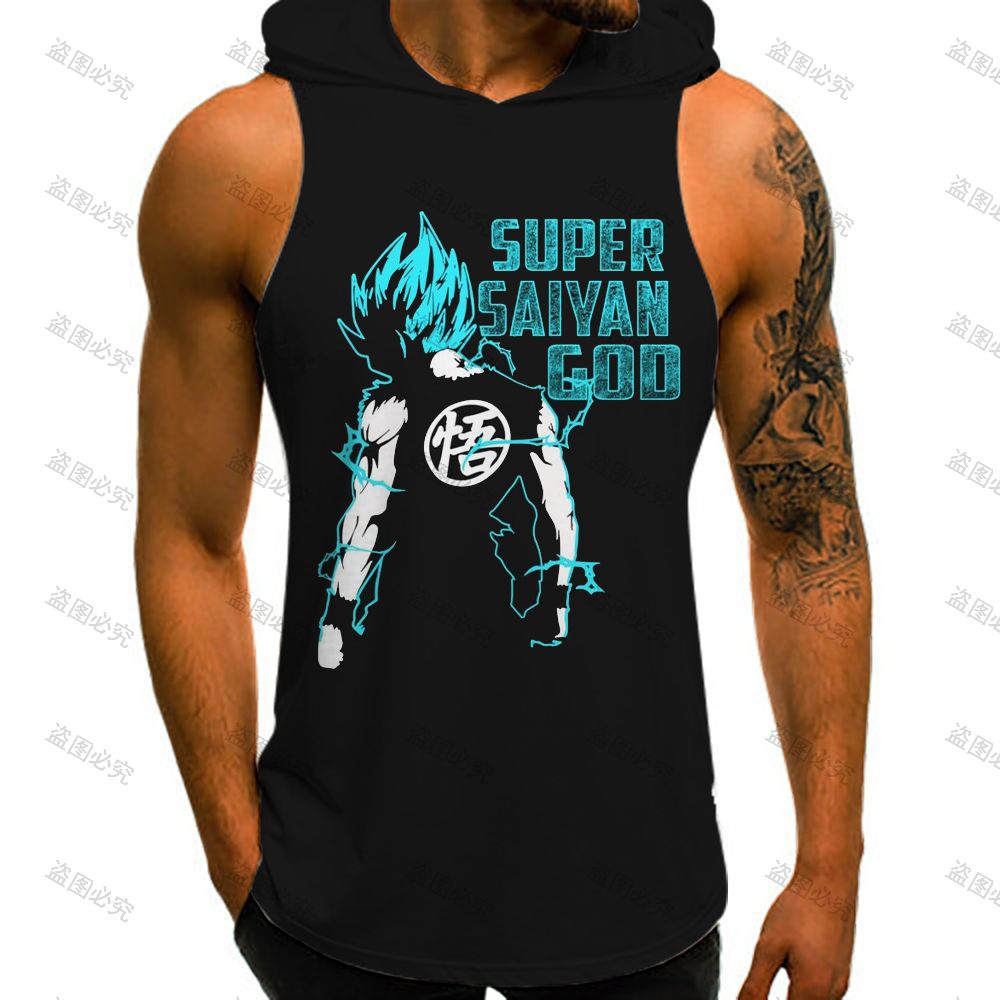 ドラゴンボールZ悟空ベスト,ノースリーブ,トップ,男性用,ス - Street Fashion In Japan のレビューと価格