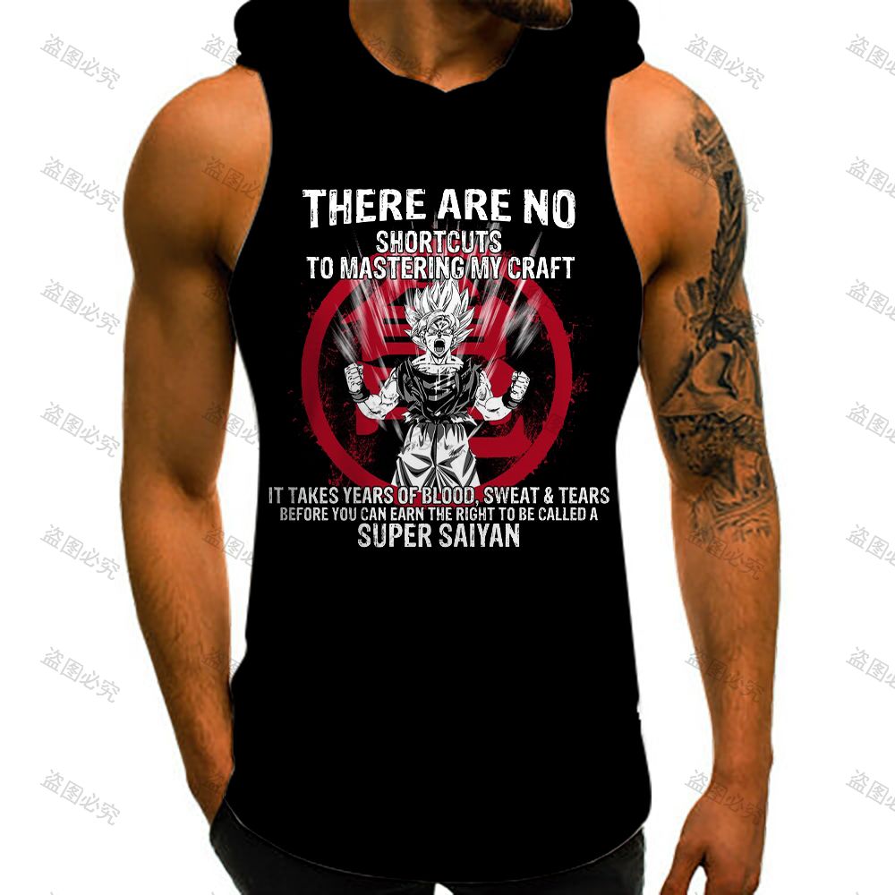 ドラゴンボールZ悟空ベスト,ノースリーブ,トップ,男性用,ス - Street Fashion In Japan のレビューと価格